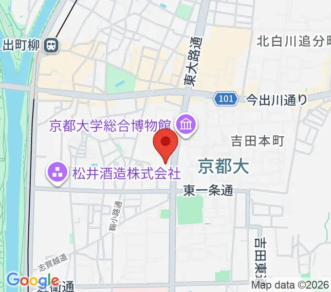 アンスティチュ・フランセ関西の地図