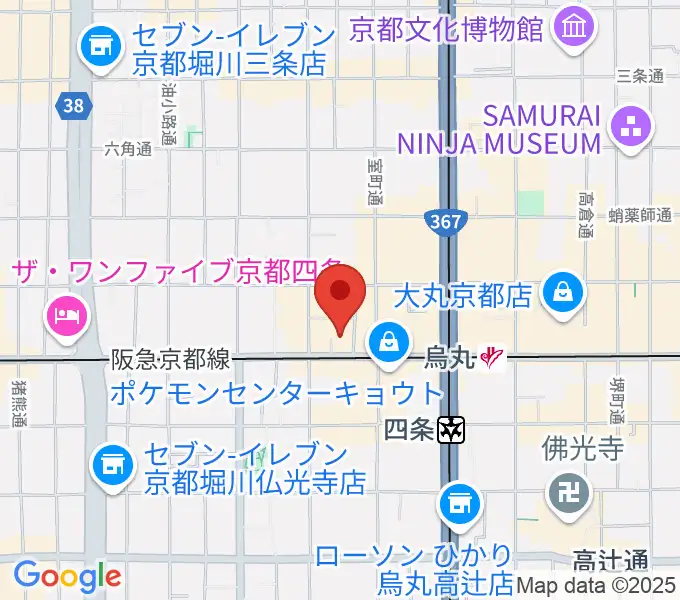 ヴィルトゥオーゾ京都四条烏丸店の地図