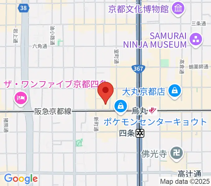 ヴィルトゥオーゾ京都四条烏丸店の地図