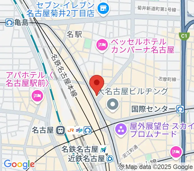 ヴィルトゥオーゾ名古屋駅前店の地図