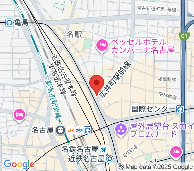 ヴィルトゥオーゾ名古屋駅前店の地図