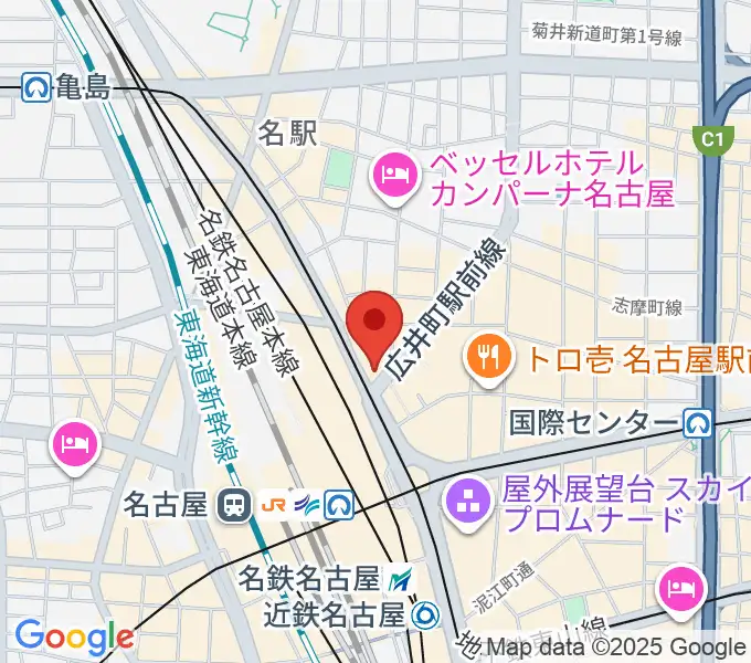 ヴィルトゥオーゾ名古屋駅前店の地図