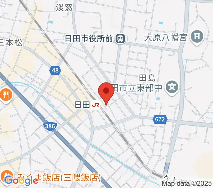 有限会社 大石楽器店の地図