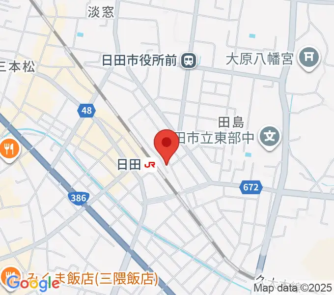 有限会社 大石楽器店の地図