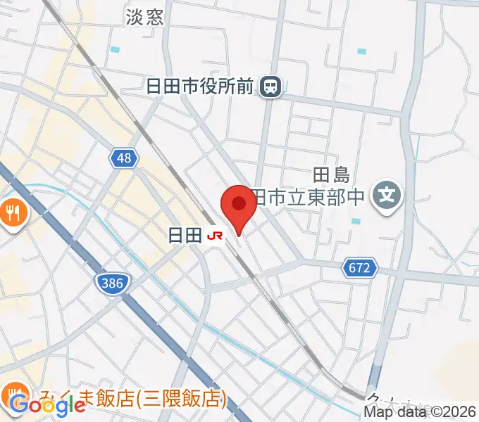 有限会社 大石楽器店の地図
