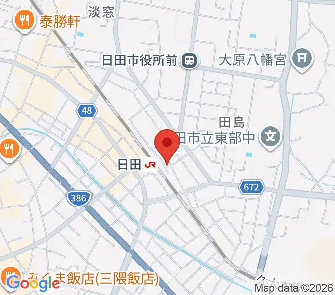 有限会社 大石楽器店の地図