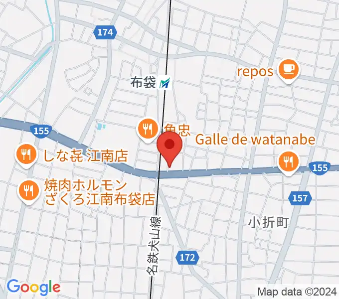 江南スタジオエムの地図