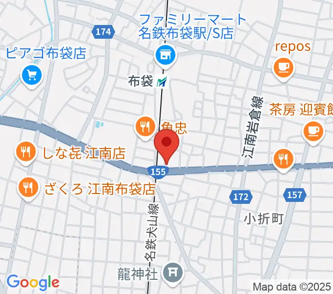 江南スタジオエムの地図