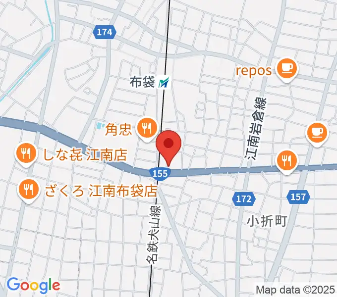 江南スタジオエムの地図