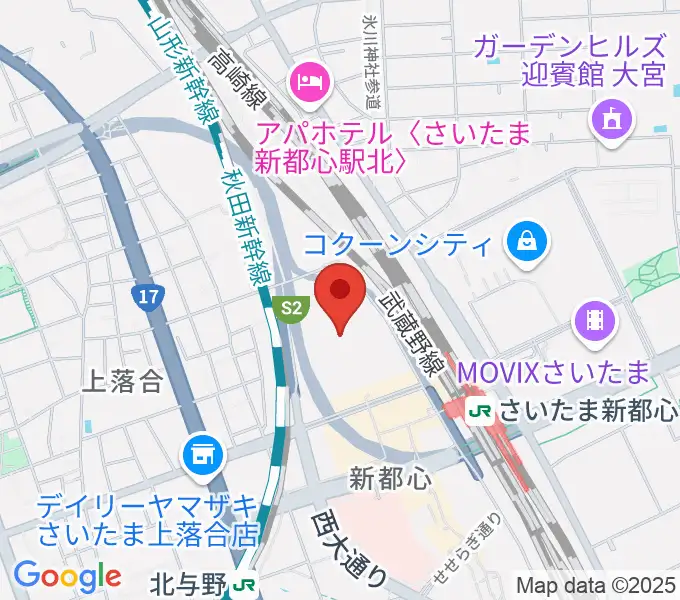 さいたまスーパーアリーナの地図
