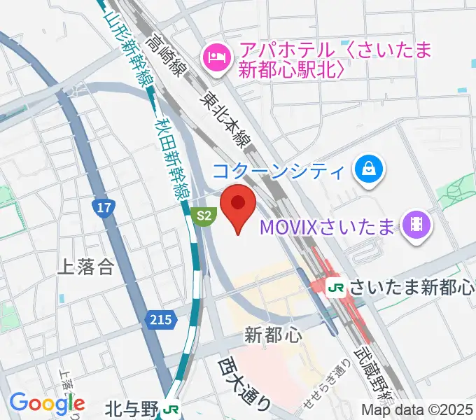 さいたまスーパーアリーナの地図