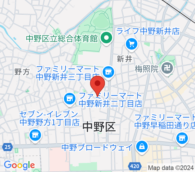 ロビンピアノ＆英語教室の地図