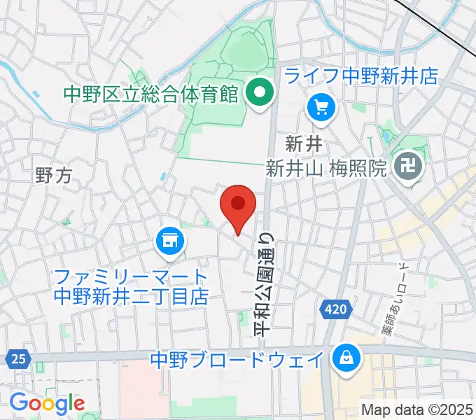 ロビンピアノ＆英語教室の地図