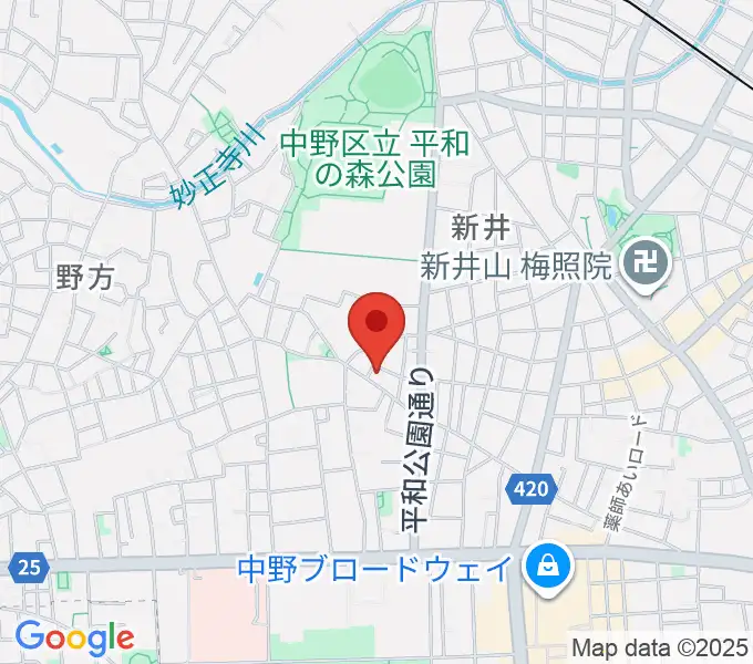 ロビンピアノ＆英語教室の地図