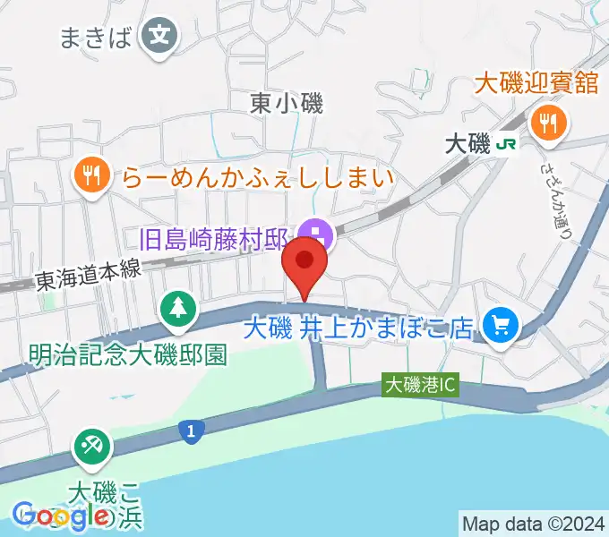 大磯すとれんじふるうつの地図