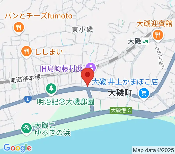 大磯すとれんじふるうつの地図