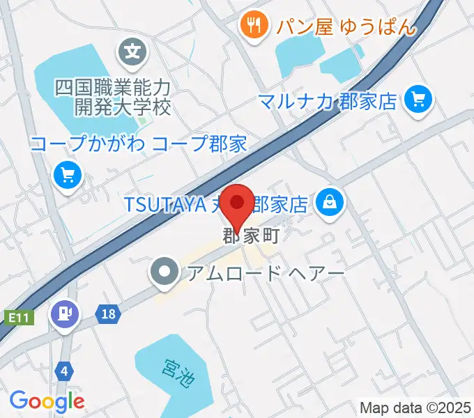 オオサカヤ 丸亀郡家店の地図