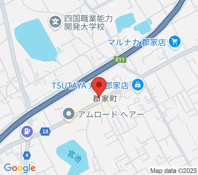 オオサカヤ 丸亀郡家店の地図