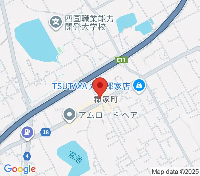 オオサカヤ 丸亀郡家店の地図