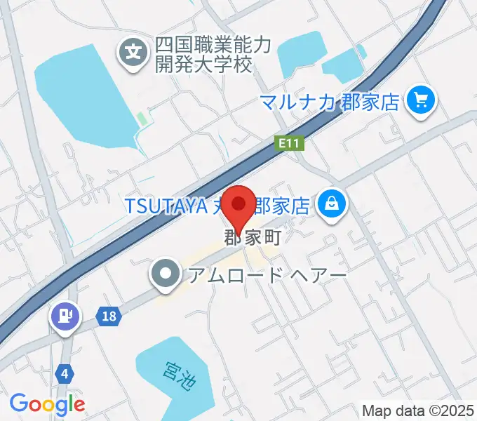 オオサカヤ 丸亀郡家店の地図