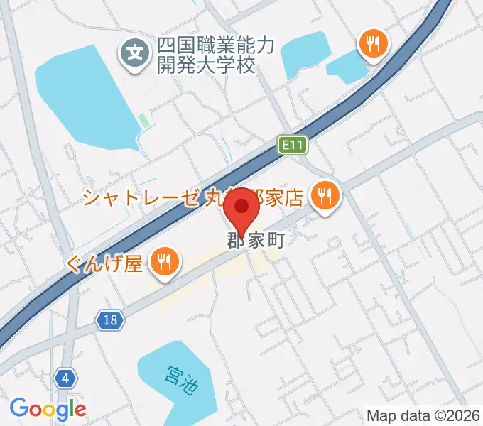 オオサカヤ 丸亀郡家店の地図