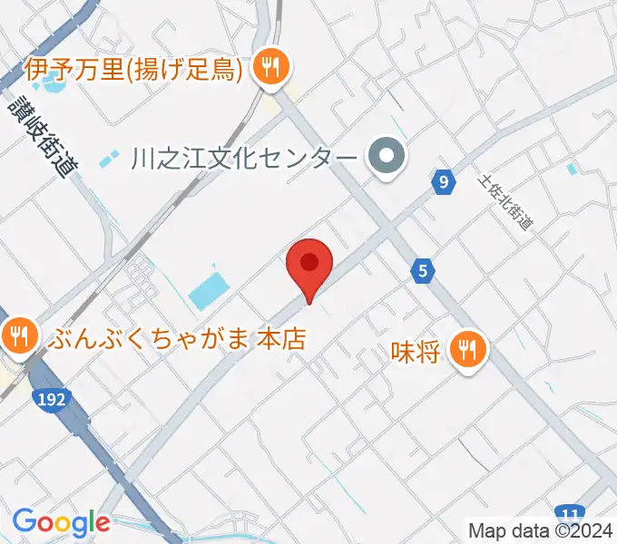 オオサカヤ 川之江店の地図