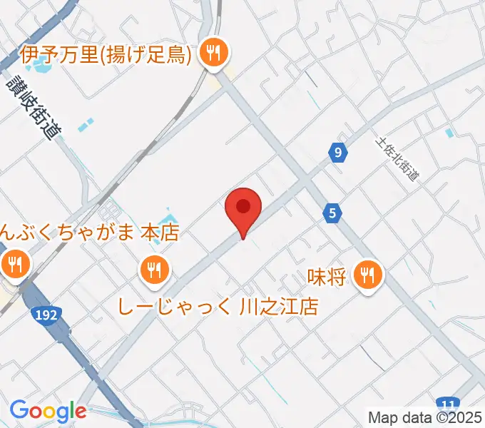 オオサカヤ 川之江店の地図