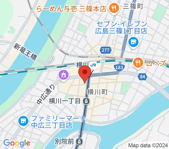 松本楽器店の地図