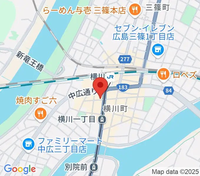 松本楽器店の地図