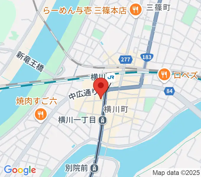 松本楽器店の地図