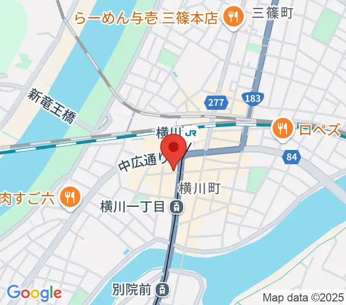 松本楽器店の地図
