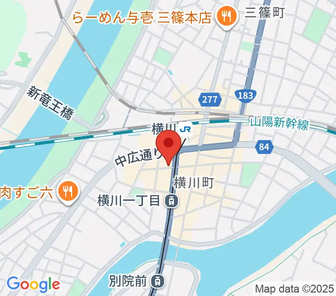 松本楽器店の地図
