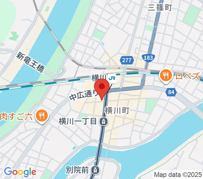 松本楽器店の地図