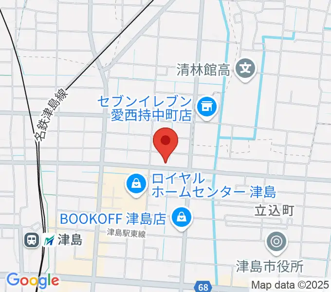 ダイイチ楽器の地図