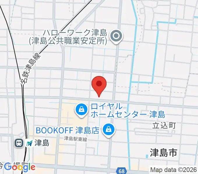 ダイイチ楽器の地図