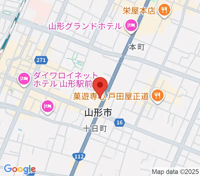 辻楽器店の地図