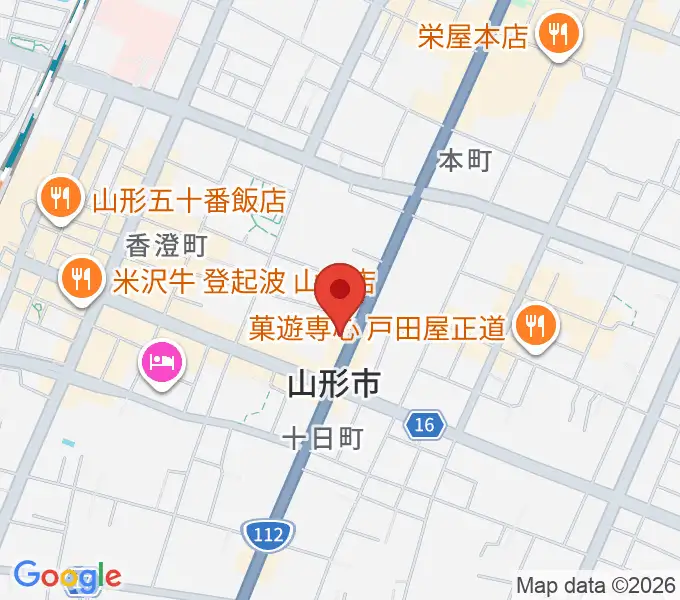 辻楽器店の地図