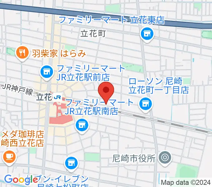 マサゴ楽器の地図