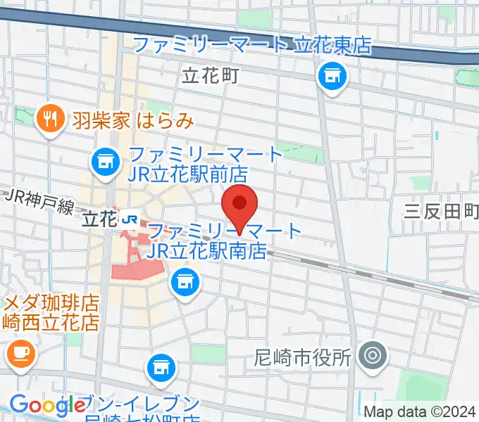 マサゴ楽器の地図