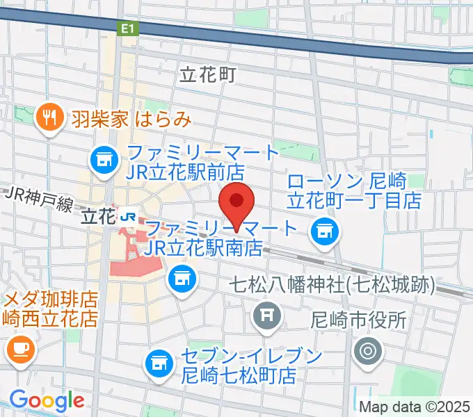マサゴ楽器の地図