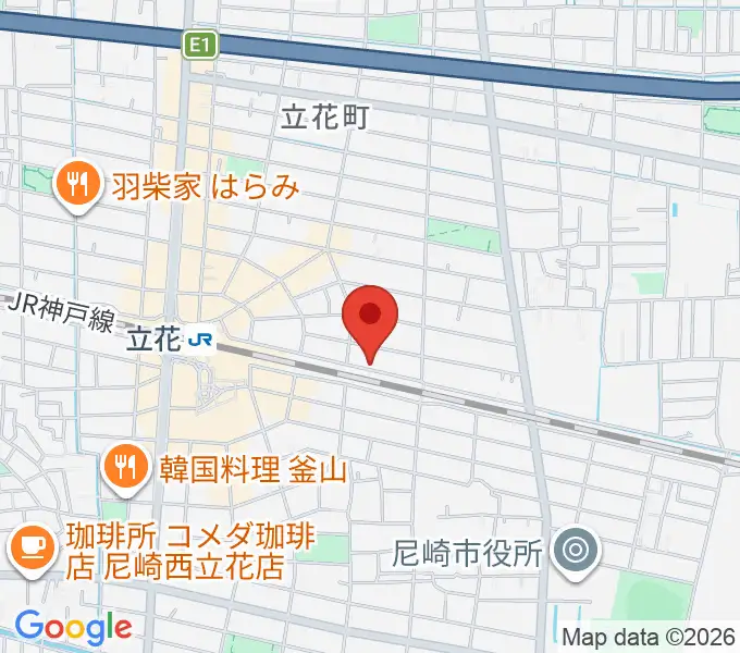 マサゴ楽器の地図
