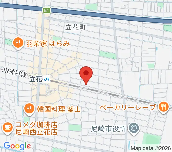マサゴ楽器の地図