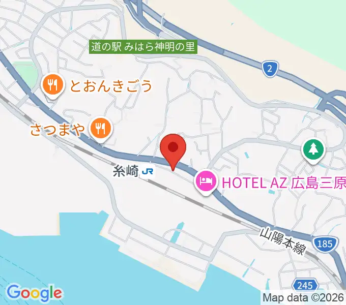 三原博志バイオリン工房の地図