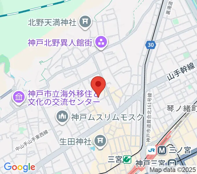 リードマン北野店の地図