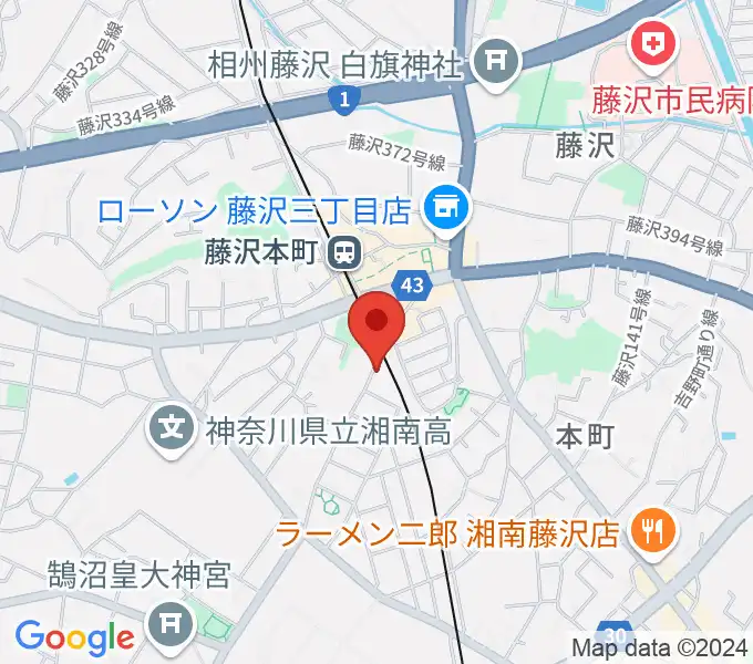 藤沢本町クラジャの地図