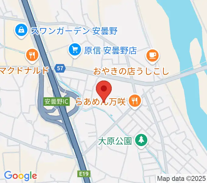 ギターショップEXCELの地図
