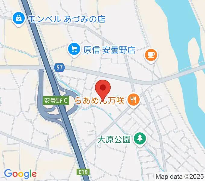 ギターショップEXCELの地図