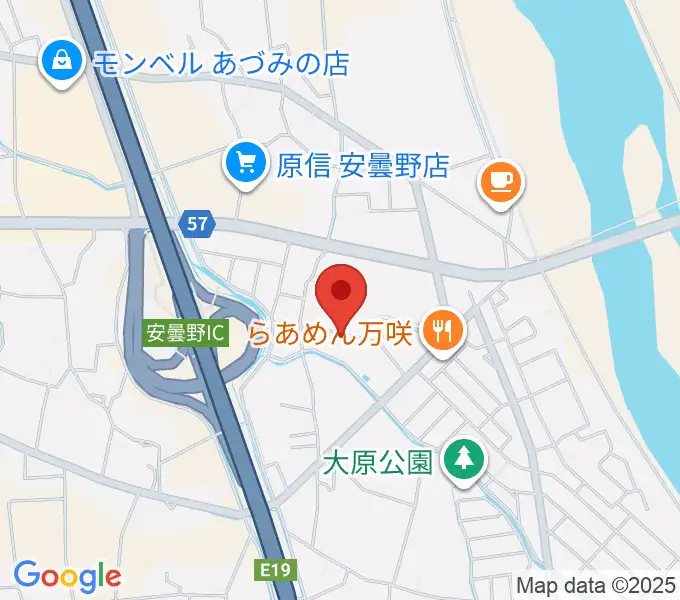 ギターショップEXCELの地図