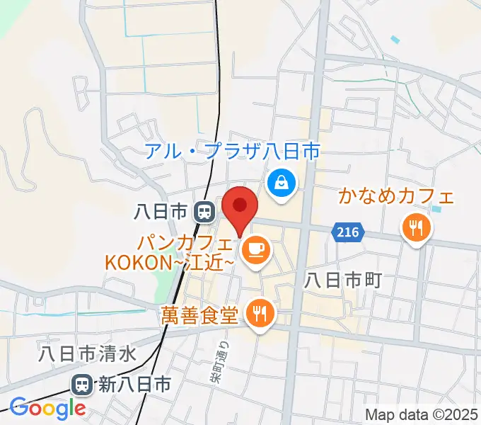 くらま楽器の地図