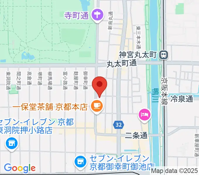 旭堂楽器店の地図